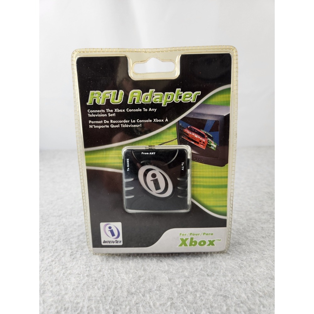 Vintage Sealed RFU Adapter Connects Xbox‎ Console to Television Set TV Connector